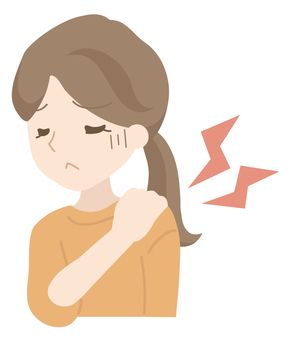 肩の上げ下げ運動と耳つぼマッサージ